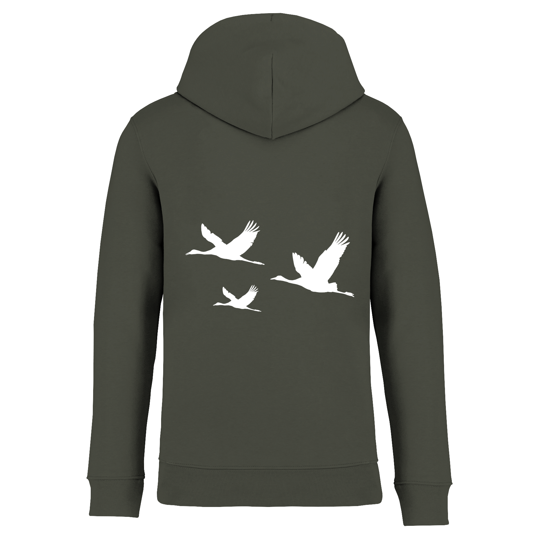 Kranich Bio Unisex Hoodie Backprint