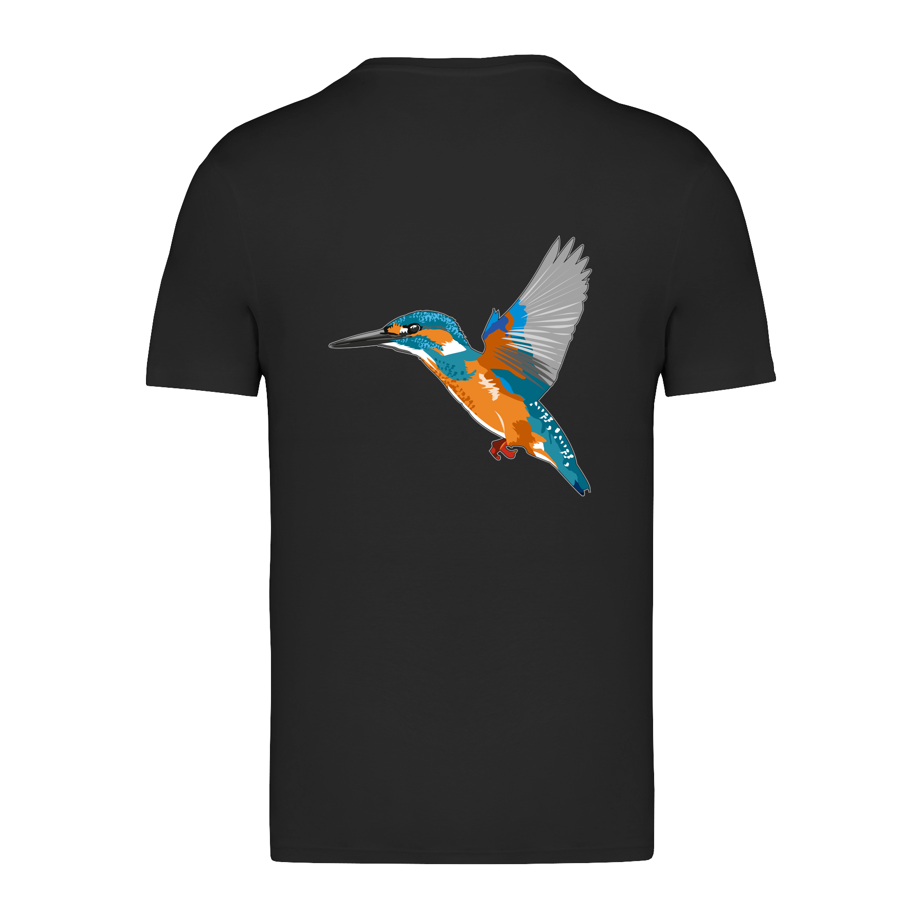 Eisvogel Bio Männer T-Shirt Backprint