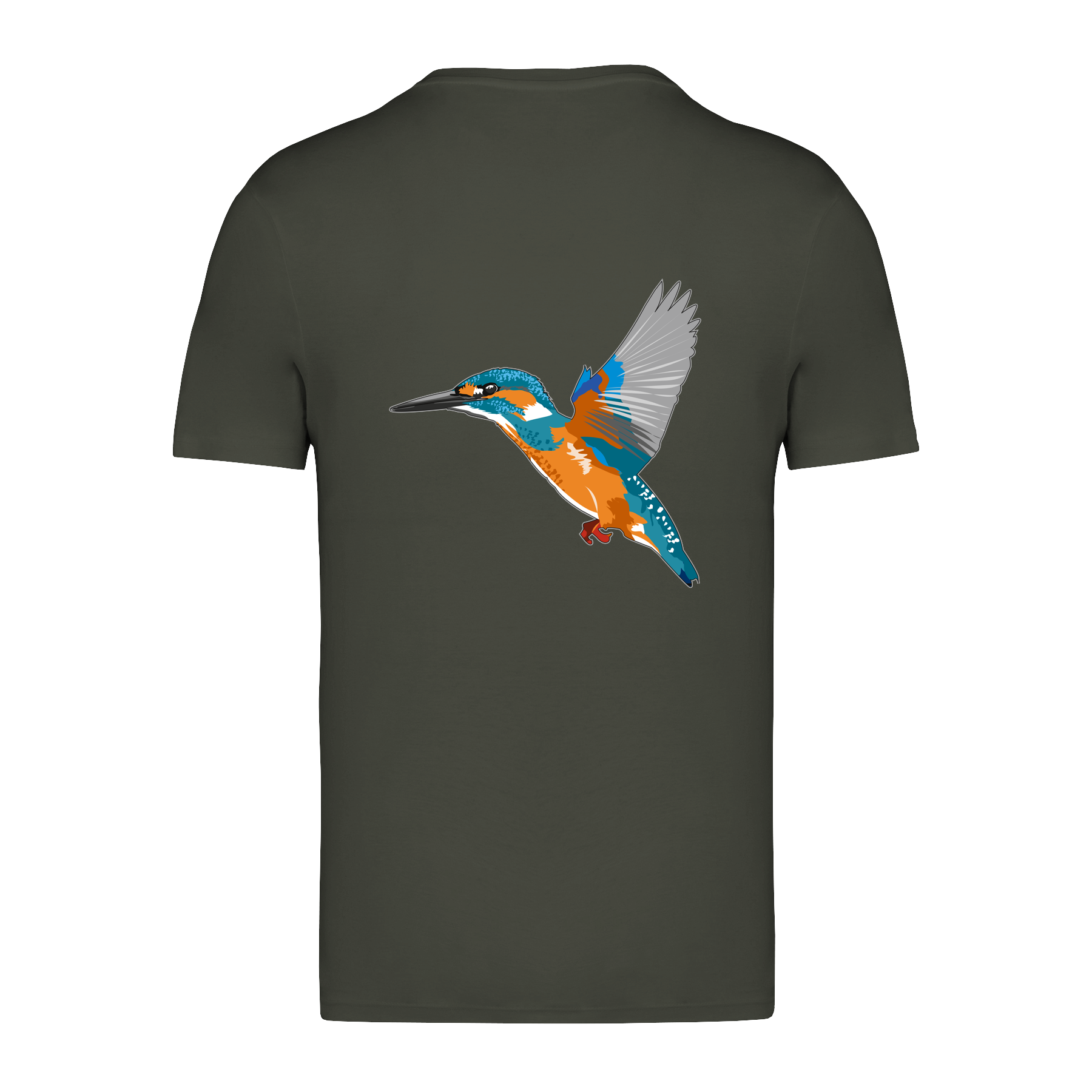 Eisvogel Bio Männer T-Shirt Backprint