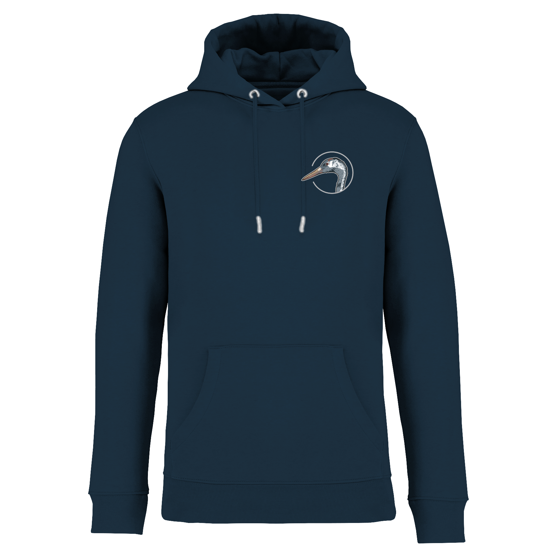 Kranich Bio Männer Hoodie