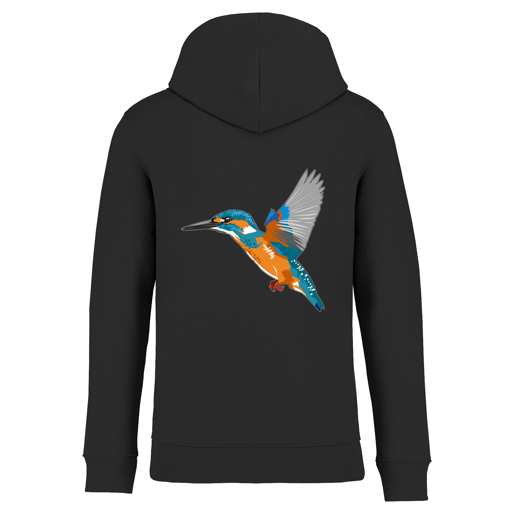 Eisvogel Bio Unisex Hoodie Backprint