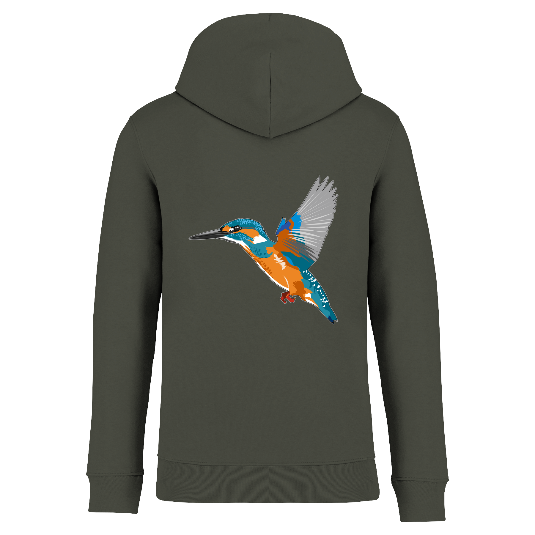 Eisvogel Bio Unisex Hoodie Backprint