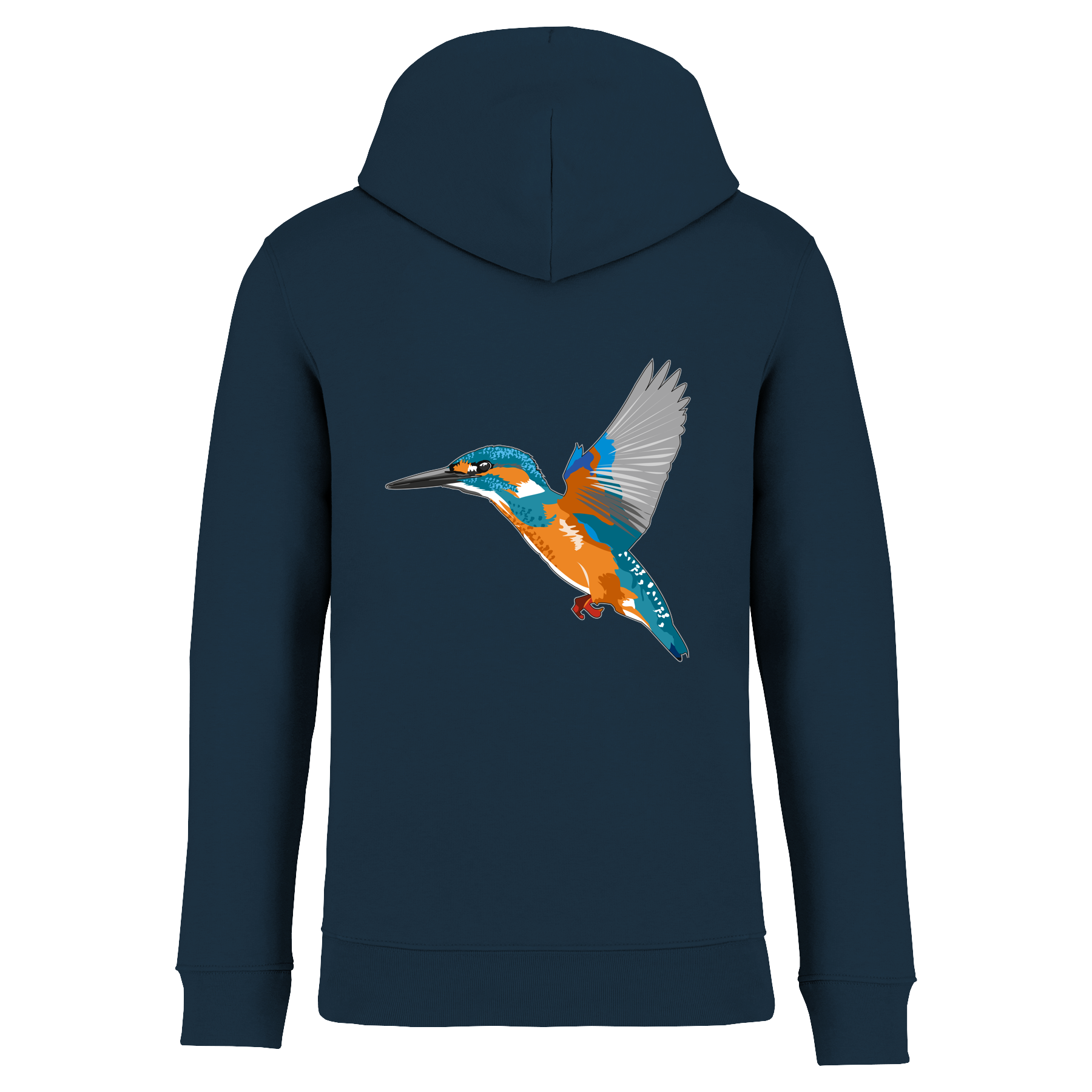 Eisvogel Bio Unisex Hoodie Backprint