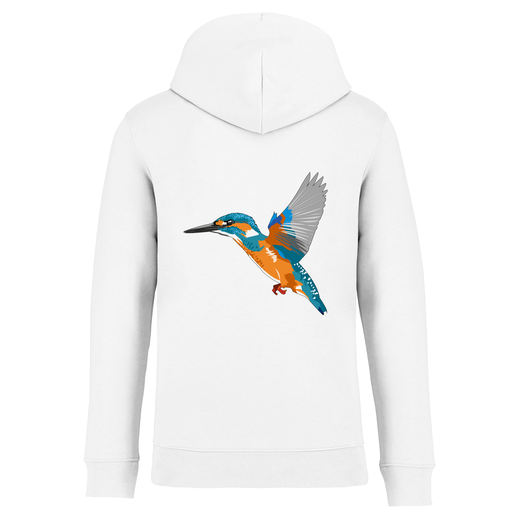 Eisvogel Bio Unisex Hoodie Backprint