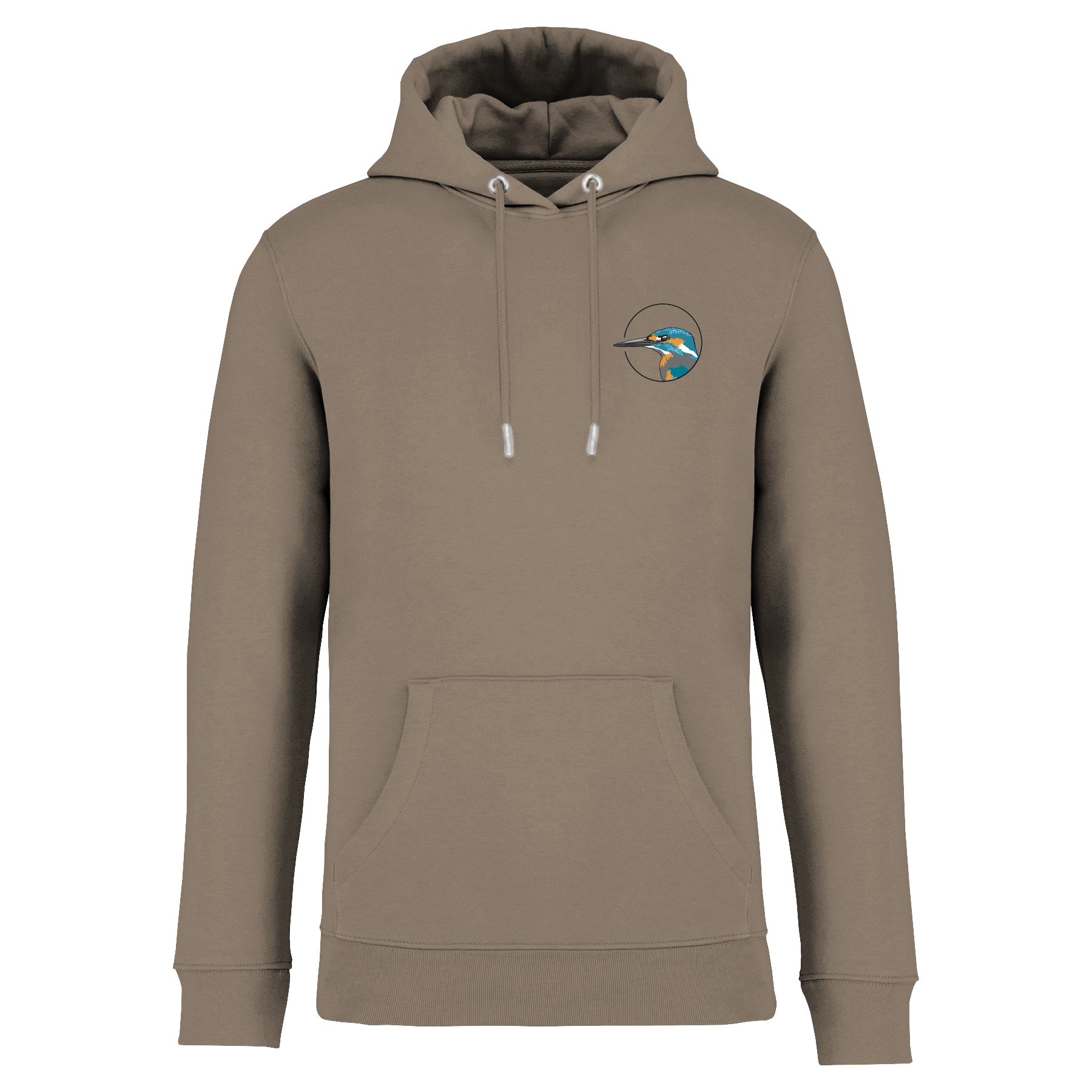 Eisvogel Bio Männer Hoodie Backprint