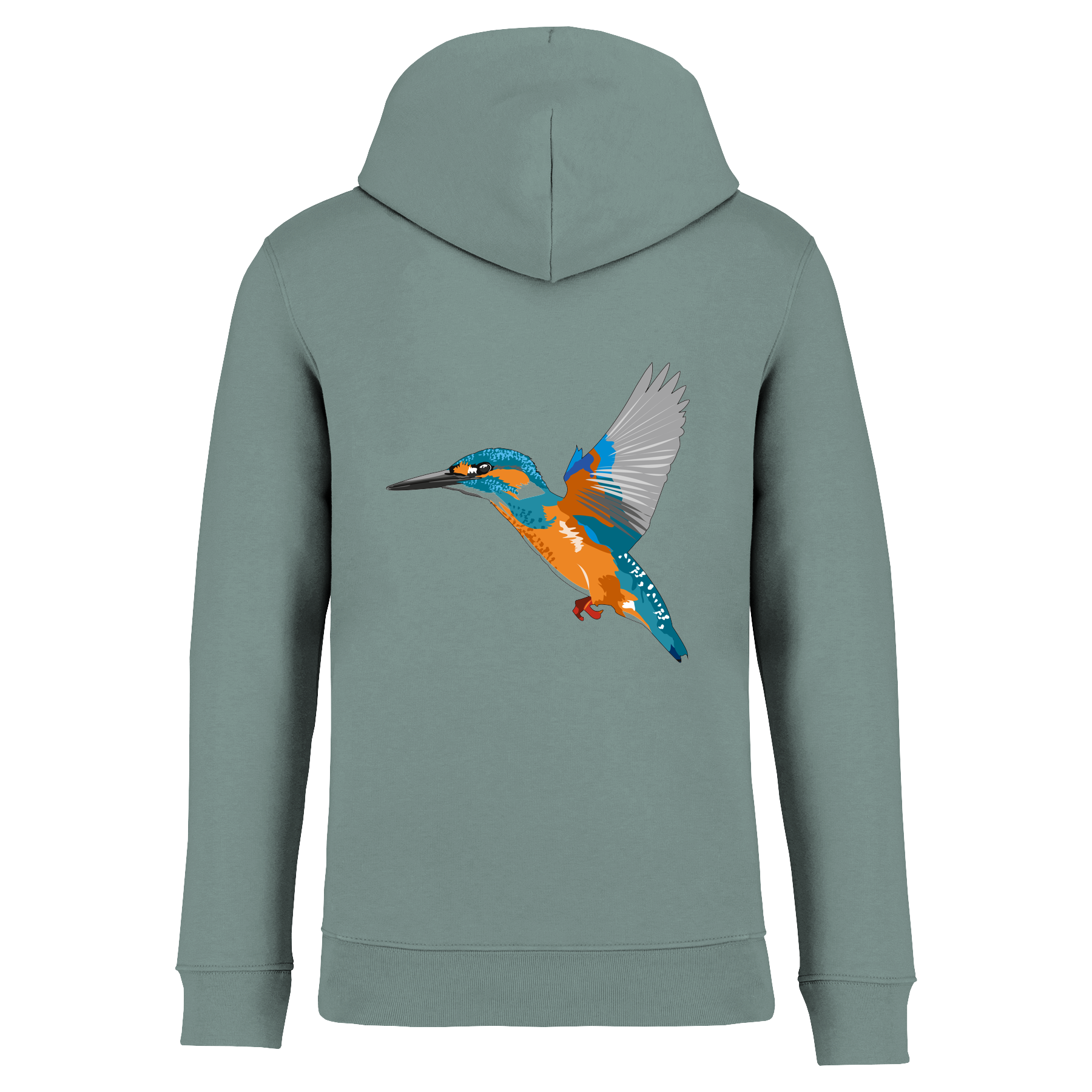 Eisvogel Bio Unisex Hoodie Backprint