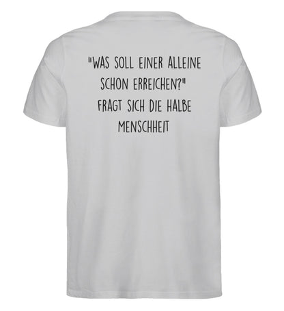 Menschheit 100% Bio Männer T-Shirt Backprint