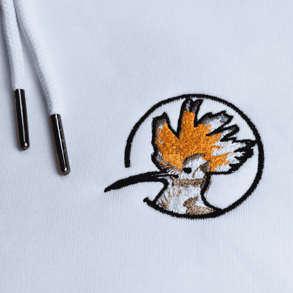 Wiedehopf Bio Männer Hoodie Stick