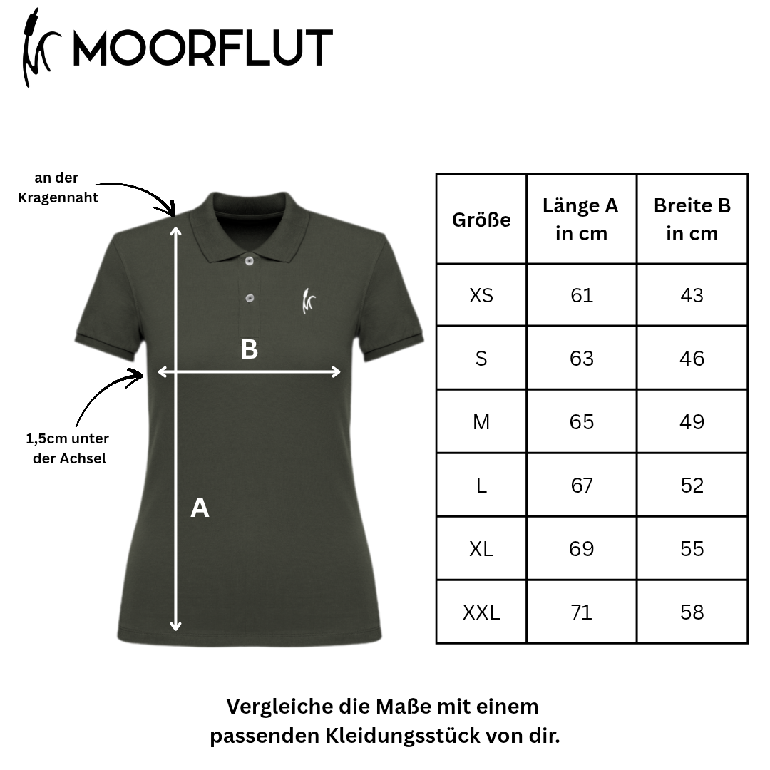 Eisvogel Bio Frauen Poloshirt Stick