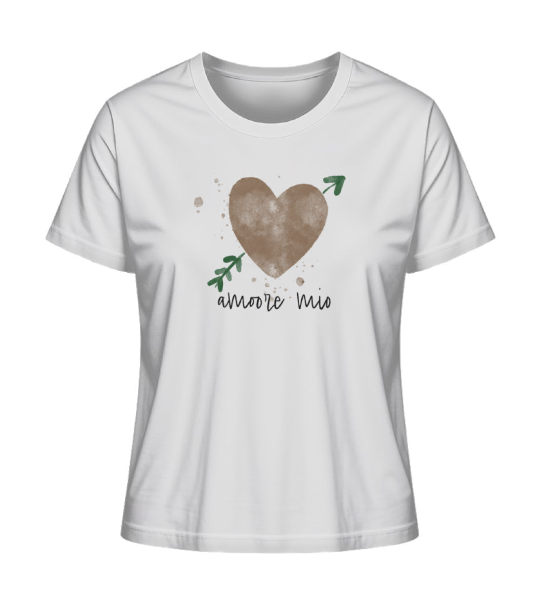 amoore mio 100% Bio Frauen T-Shirt Frontprint