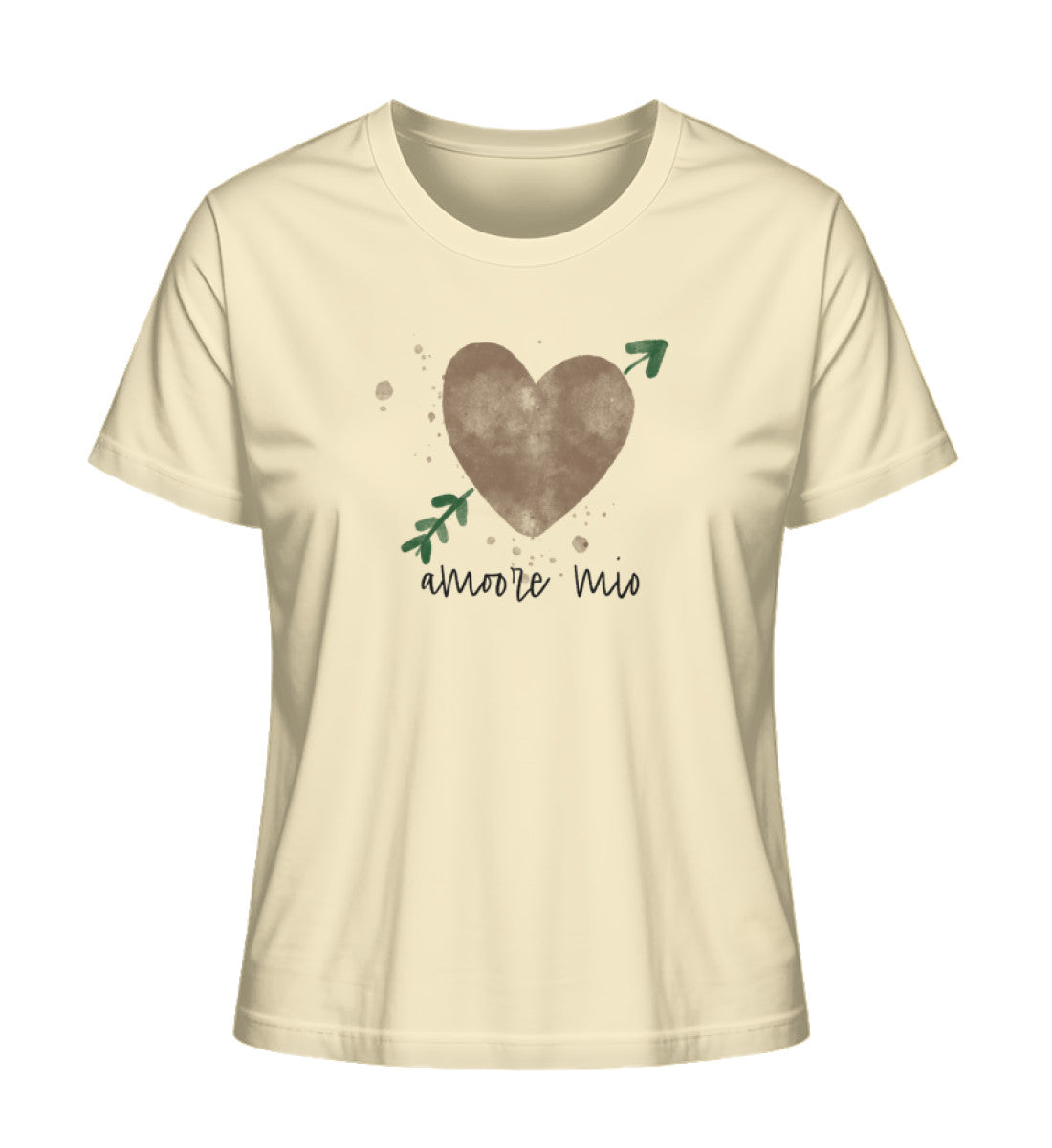 amoore mio 100% Bio Frauen T-Shirt Frontprint