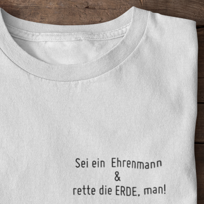 Ehrenmann 100% Bio Männer T-Shirt Brusttasche