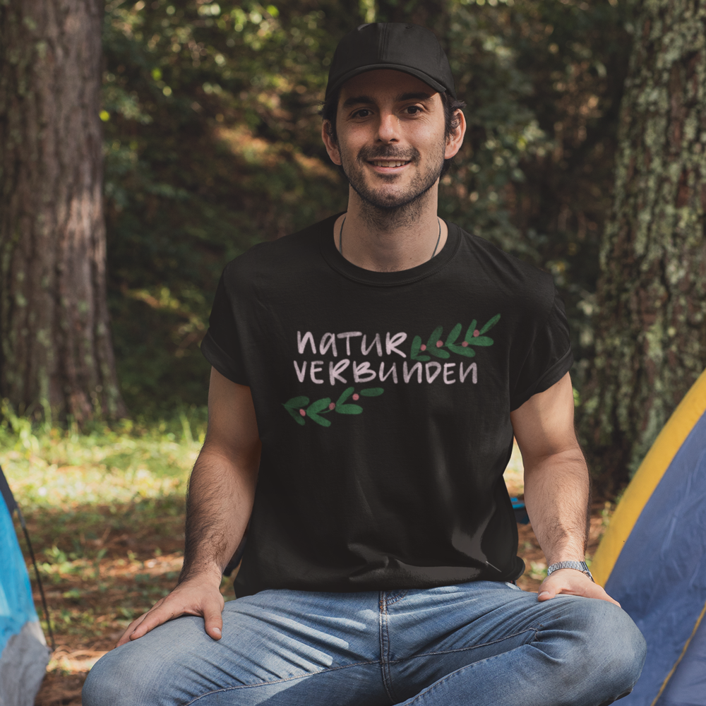 naturverbunden 100% Bio Männer T-Shirt Frontprint