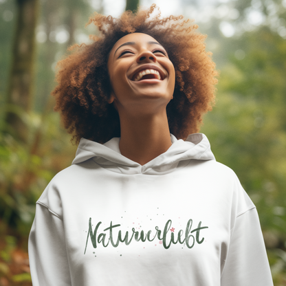 Naturverliebt 100% Bio Unisex Hoodie Frontprint