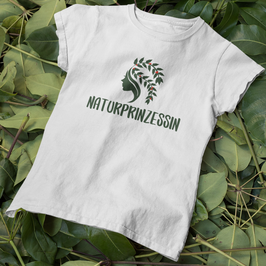 Naturprinzessin 100% Bio Frauen T-Shirt Frontprint