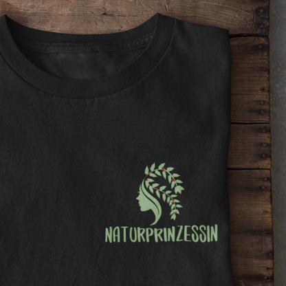 Naturprinzessin 100% Bio Frauen T-Shirt Brusttasche