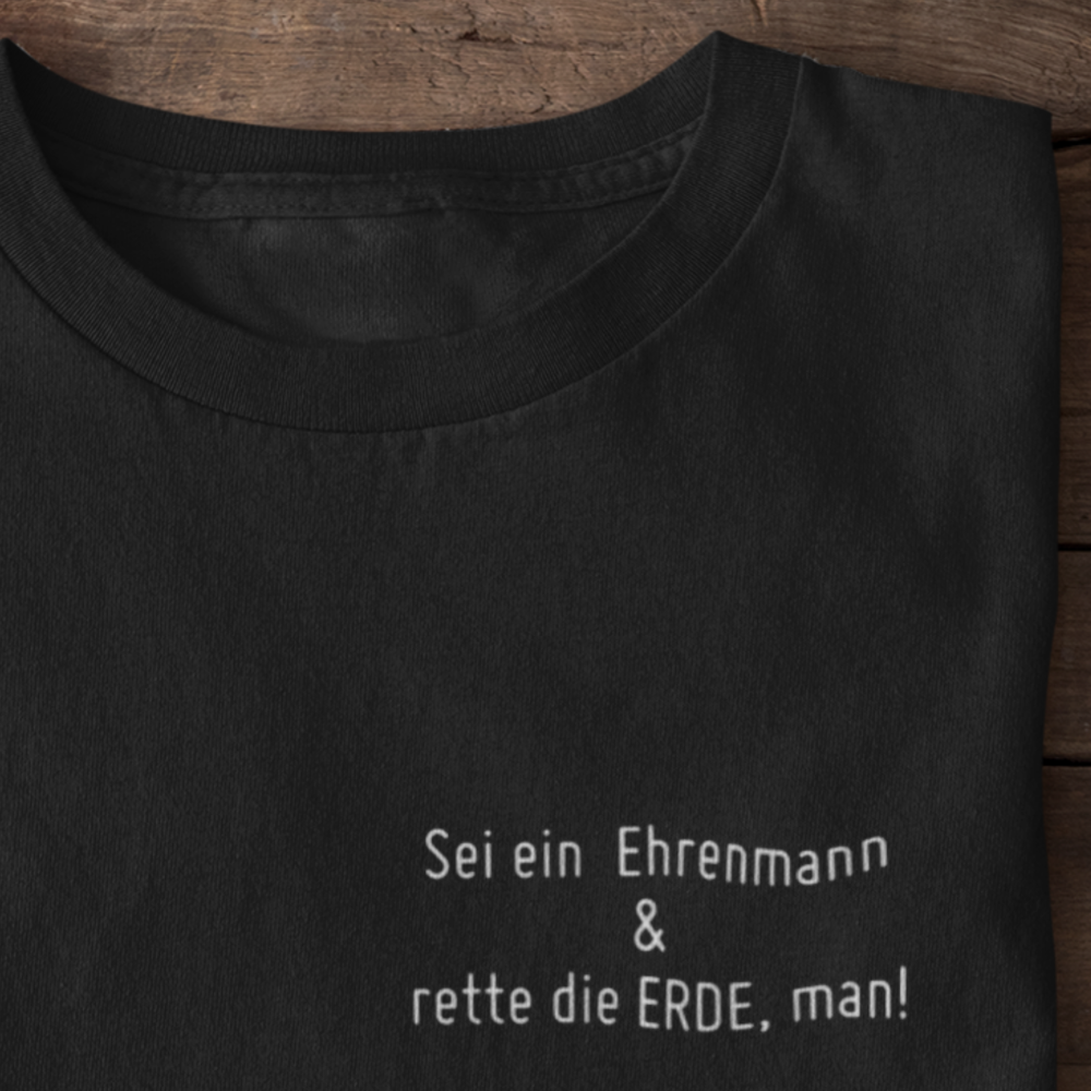 Ehrenmann 100% Bio Männer T-Shirt Brusttasche