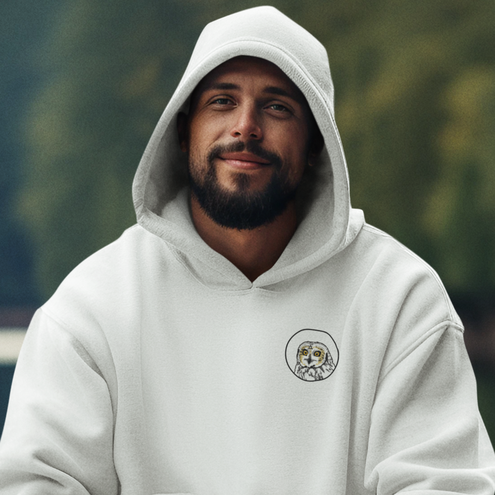 Sumpfohreule Bio Männer Hoodie