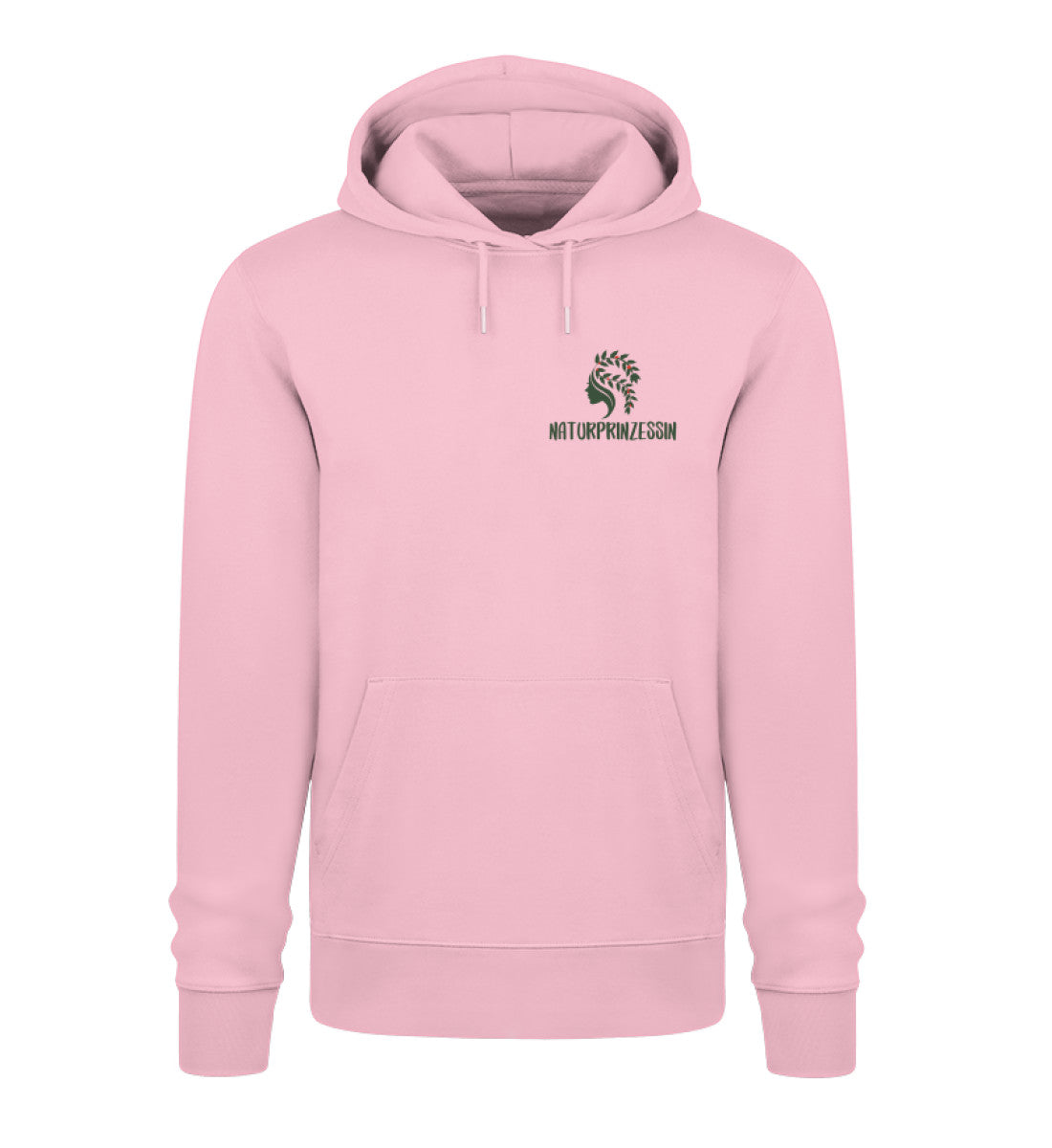 Naturprinzessin 100% Bio Unisex Hoodie Brusttasche