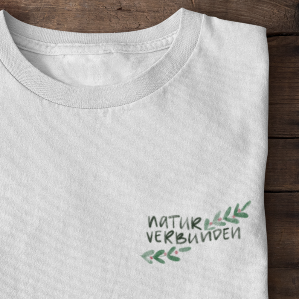 naturverbunden 100% Bio Frauen T-Shirt Brusttasche