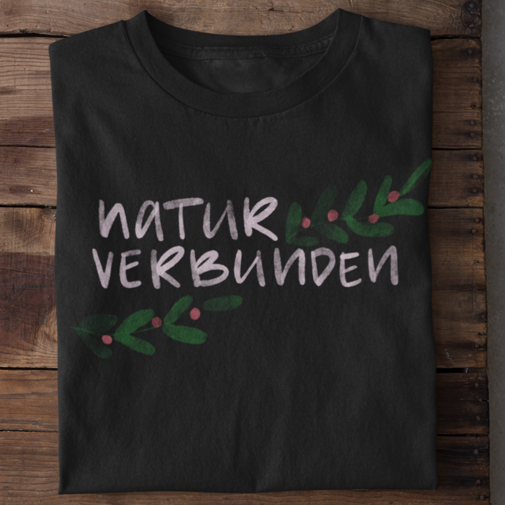 naturverbunden 100% Bio Männer T-Shirt Frontprint