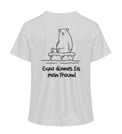 Ganz dünnes Eis 100% Bio Frauen T-Shirt Backprint