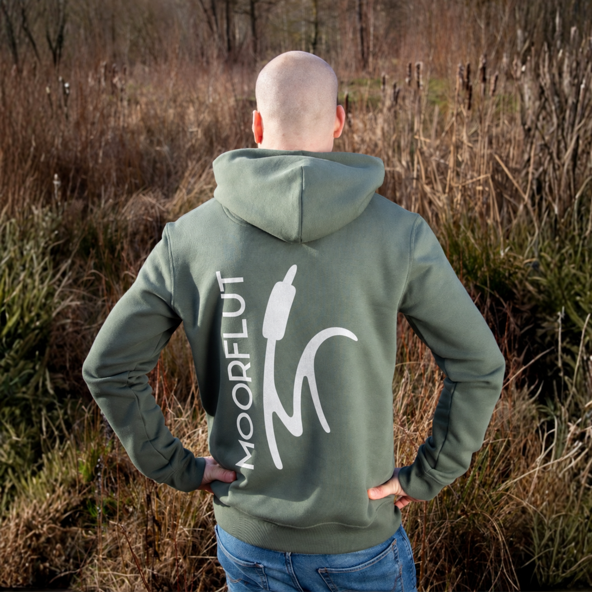 MOORFLUT Bio Männer Hoodie Backprint