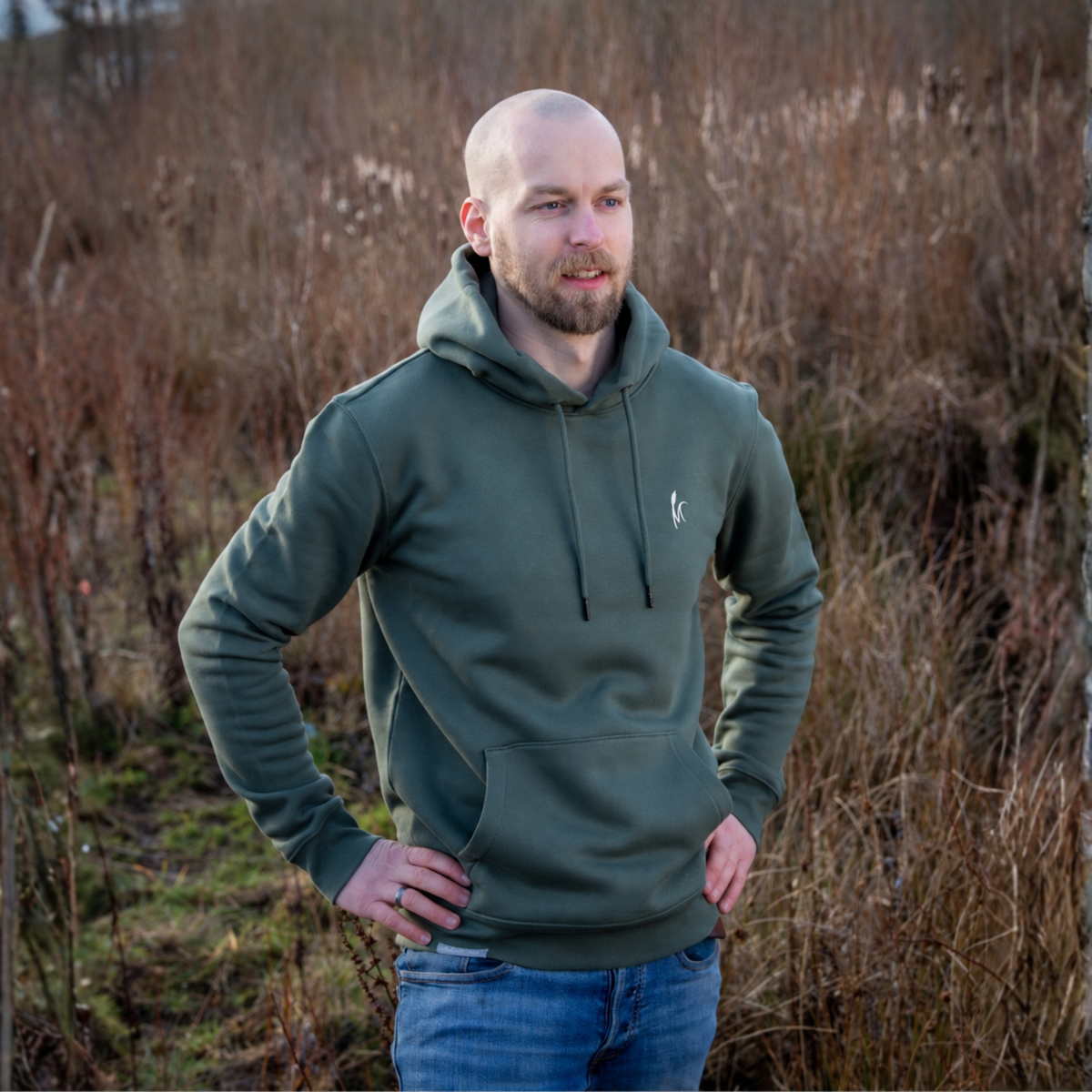 MOORFLUT Bio Männer Hoodie Backprint