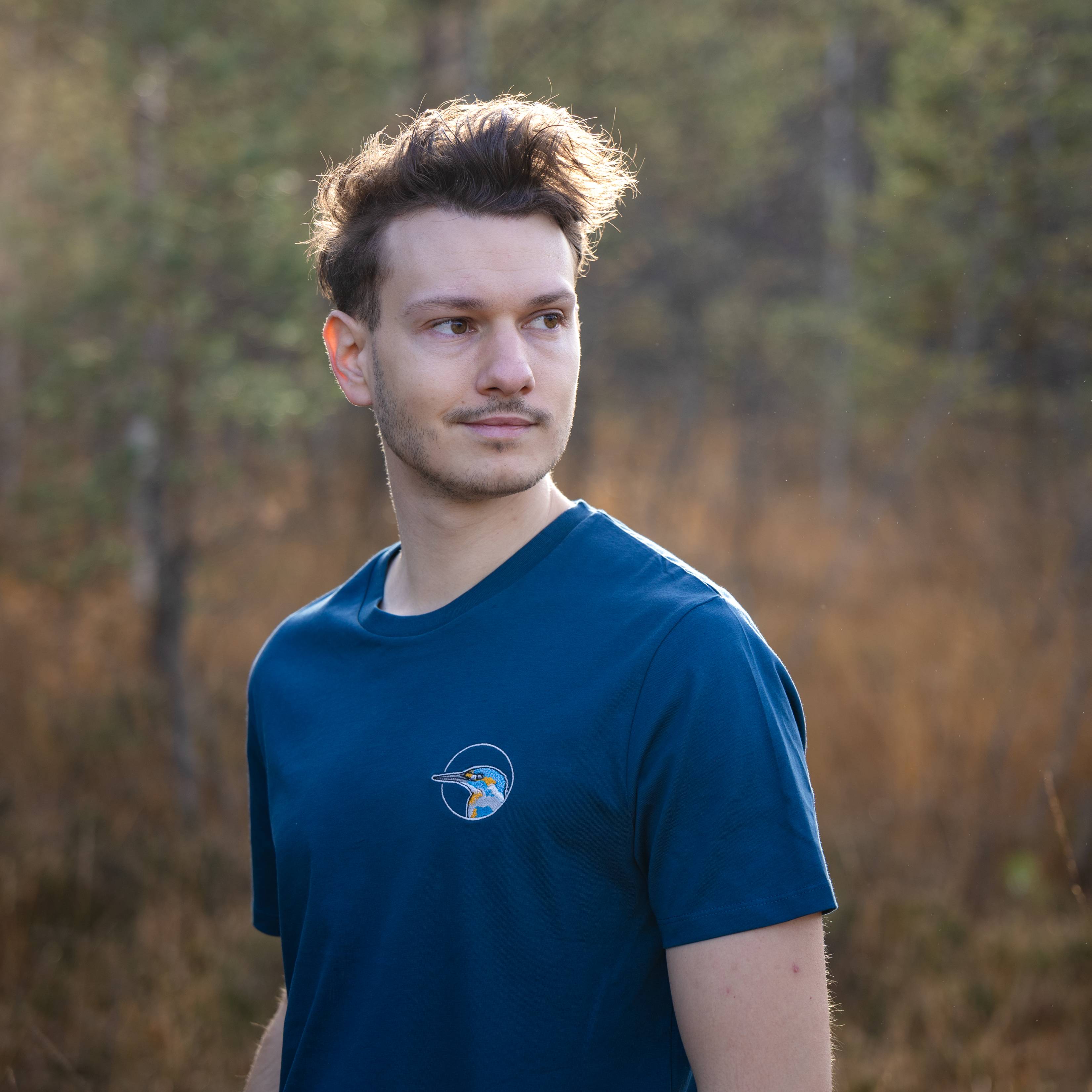 Eisvogel Bio Männer T-Shirt Stick