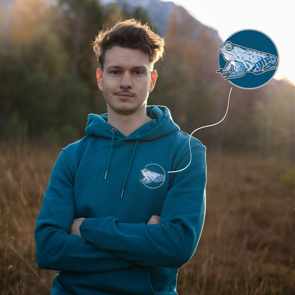 Moorfrosch Bio Männer Hoodie