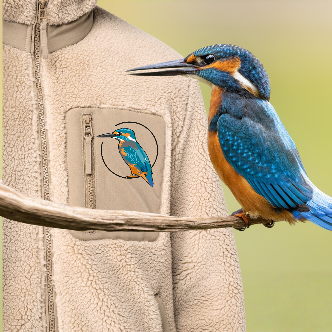 Eisvogel ganz Sherpa Unisex Jacke