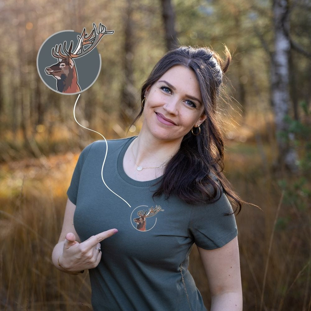Hirsch Bio Frauen T-Shirt