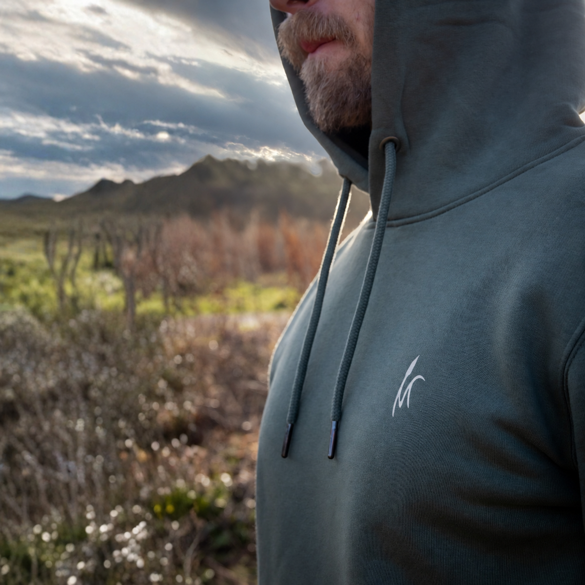 MOORFLUT Bio Männer Hoodie Backprint