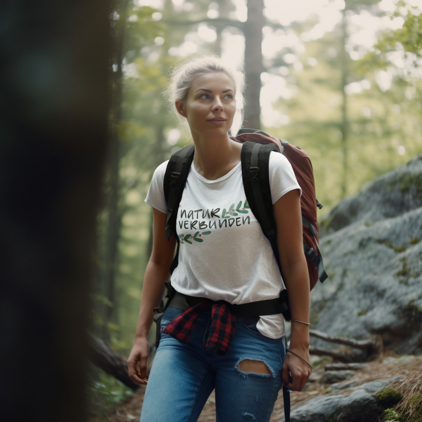 naturverbunden 100% Bio Frauen T-Shirt Frontprint